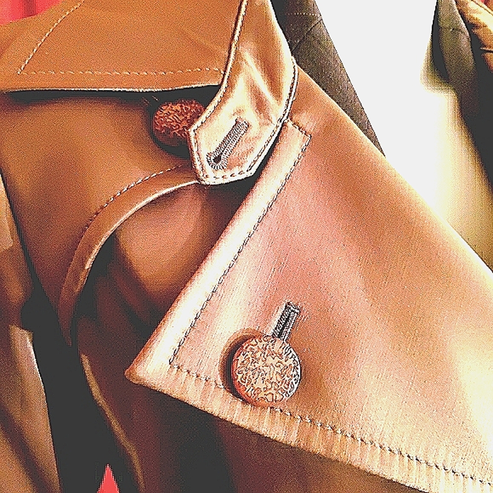 Brown Trench Coat from the Cole Haan Collection - Picture 2 of 8